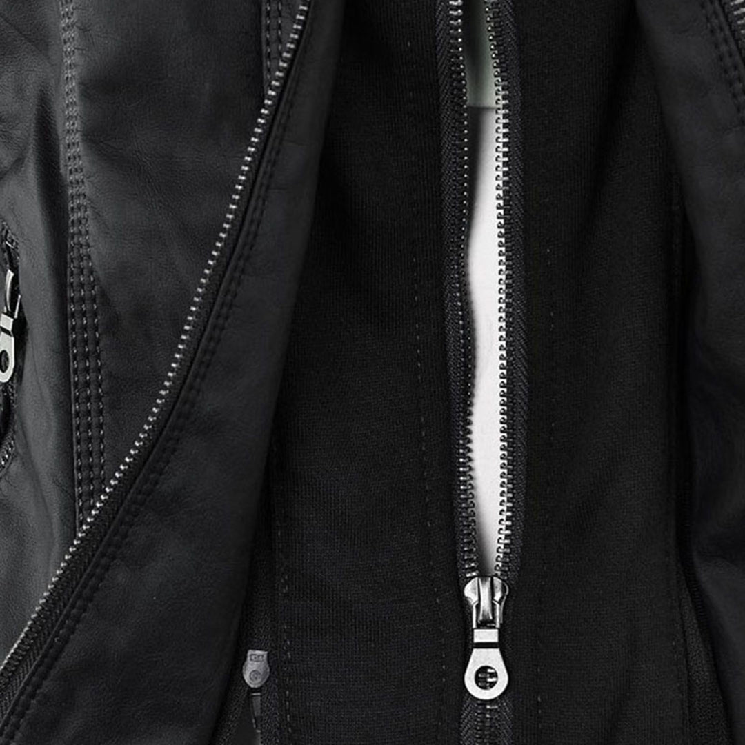 Olivia | Waterproof Women's Leather Jacket with Hood
