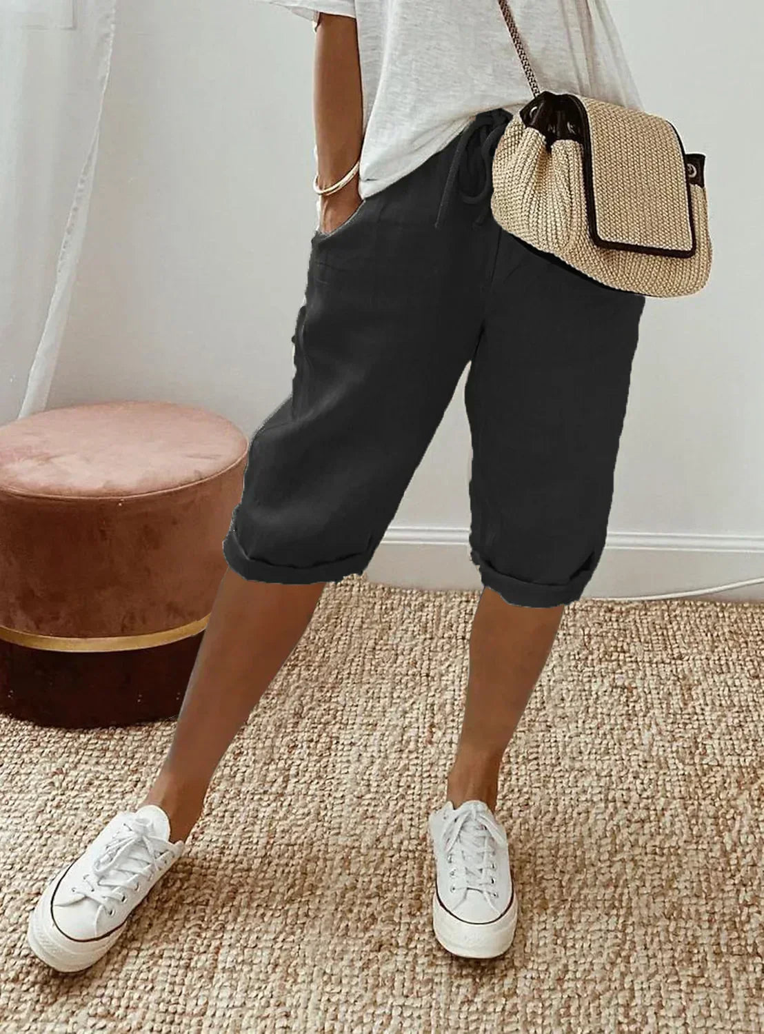 Nerina | Elegant Cotton-Linen Harem Pants