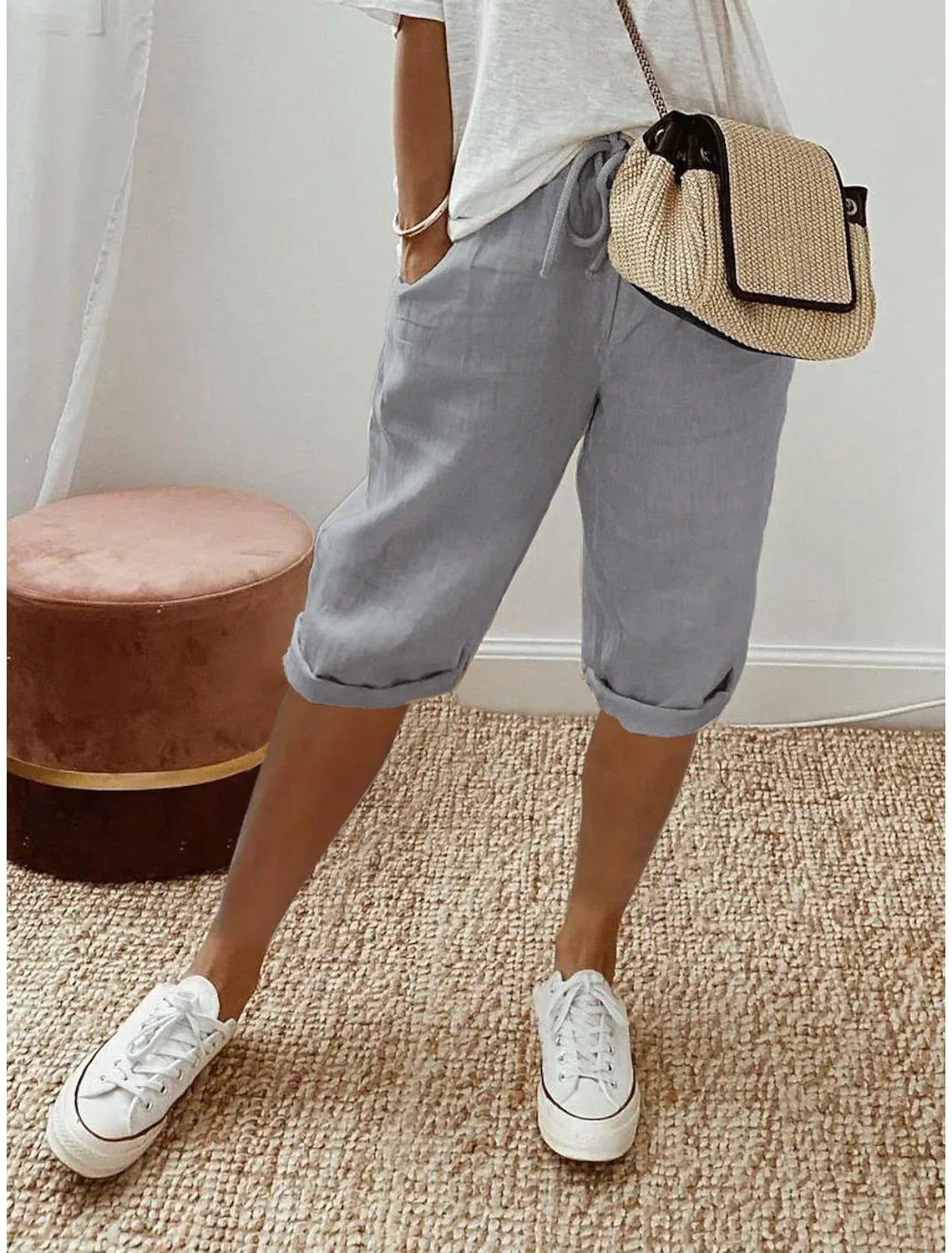 Nerina | Elegant Cotton-Linen Harem Pants
