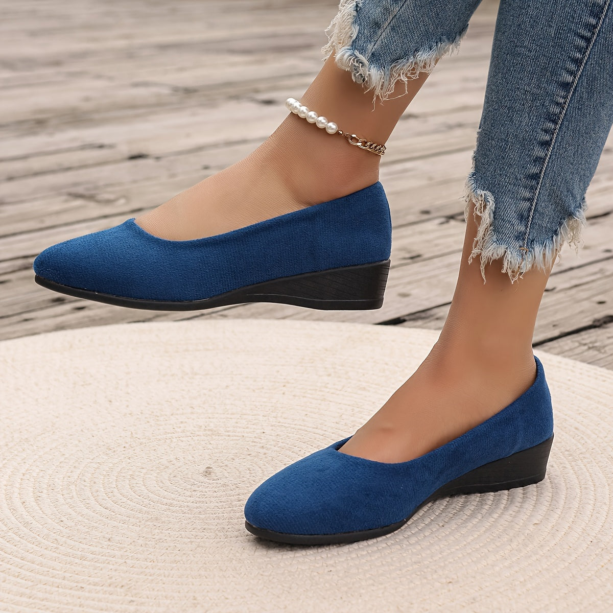 Love – Comfortable Wedge Ballerinas