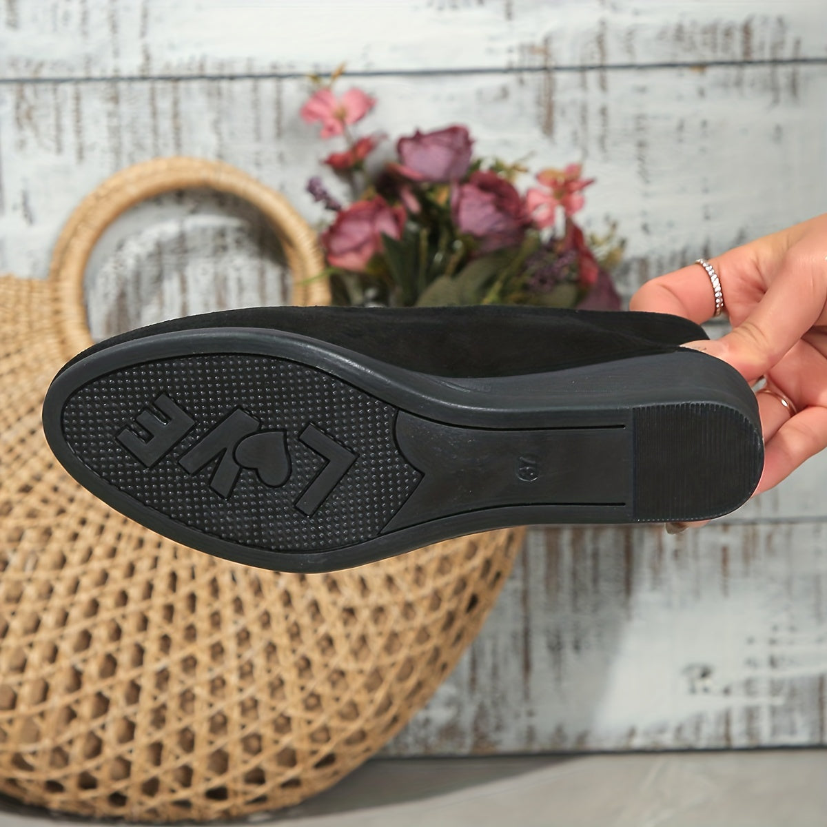 Love – Comfortable Wedge Ballerinas