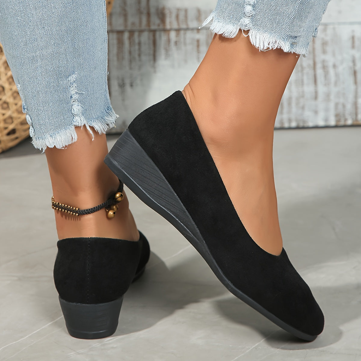 Love – Comfortable Wedge Ballerinas